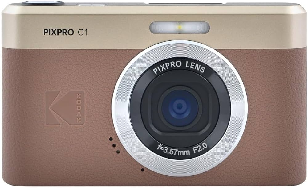 新品未開封Kodak PIXPRO C1 コンパクトデジタルカメラ【ブラウン】 Amazon | KODAK Pixpro C1 – 超コンパクトデジタルカメラ| 13MP